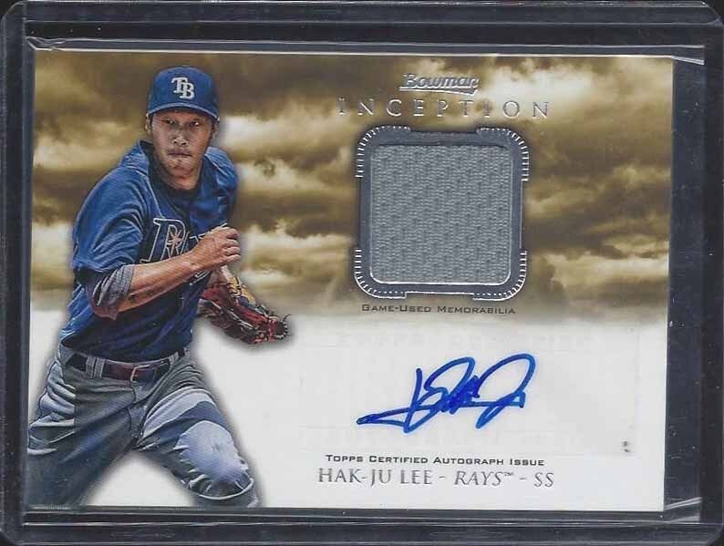 HAK JU LEE 2013 TOPPS INCEPTION RAYS PROSPECT JERSEY AUTO