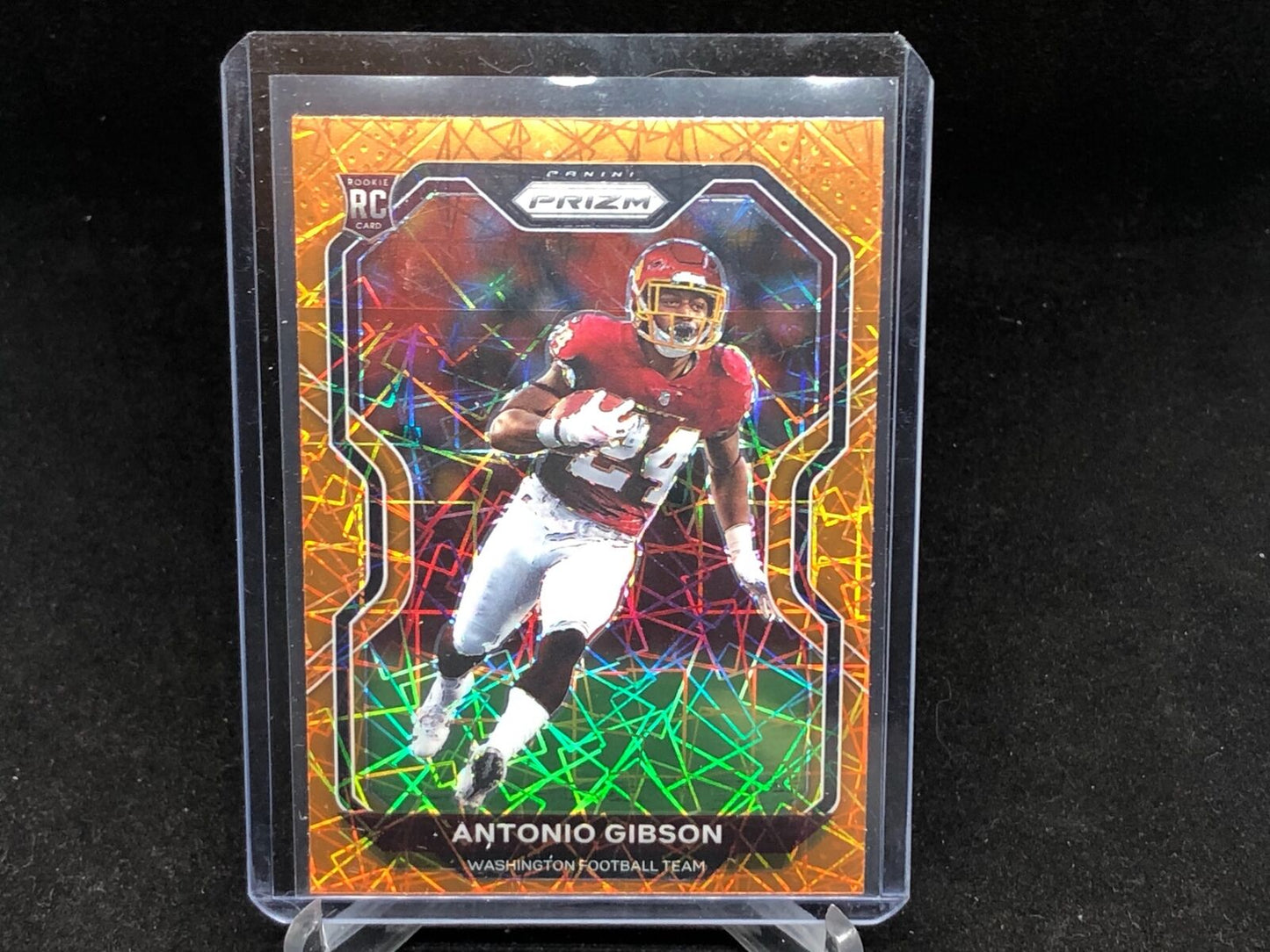 ANTONIO GIBSON 2020 PANINI PRIZM ORANGE LAZER PRIZM RC # 384