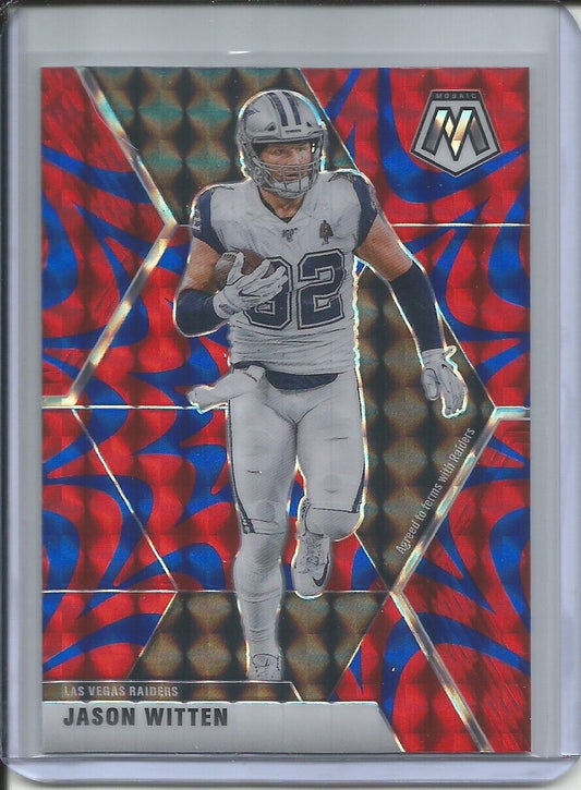 JASON WITTEN 2019-20 PANINI MOSAIC REACTIVE BLUE PRIZM RAIDERS