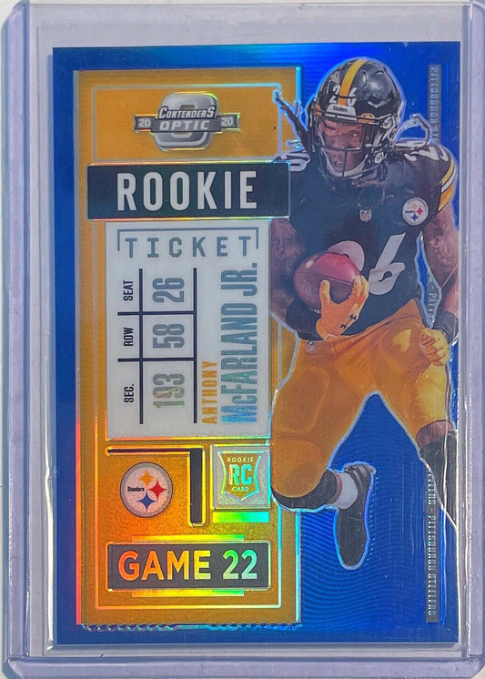 ANTHONY MCFARLAND JR. 2020 CONTENDERS OPTIC ROOKIE TICKET BLUE PRIZM RC #D 66/99