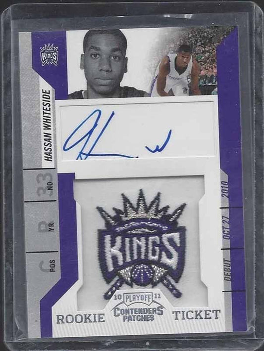 HASSAN WHITESIDE 2010-11 PLAYOFF CONTENDERS PATCHES ROOKIE PATCH AUTO RC #131