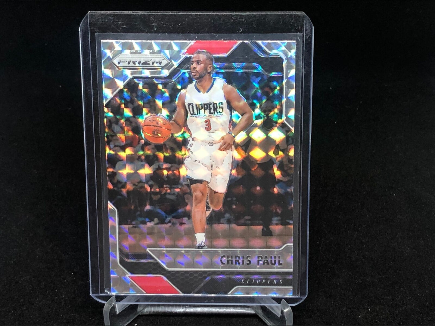 CHRIS PAUL 2016-17 PANINI PRIZM MOSAIC SILVER PRIZM # 13