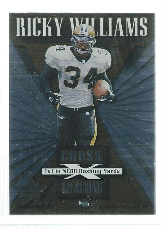 RICKY WILLIAMS 1999 LEAF ROOKIES & STARS CROSS TRAINING ROOKIE RC #D 414/1250