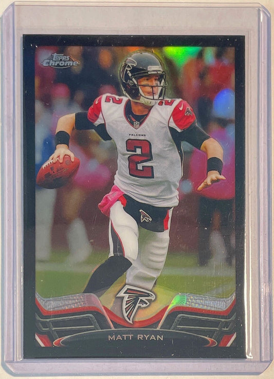 MATT RYAN 2013 TOPPS CHROME BLACK REFRACTOR #D 110/299