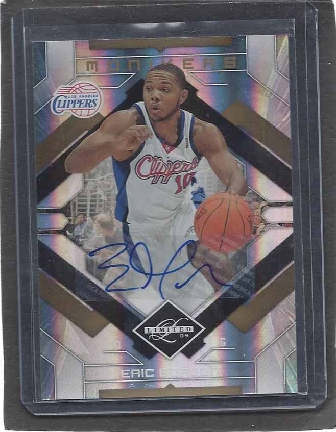 ERIC GORDON 2009-10 LIMITED MONIKERS GOLD AUTO #D 7/10