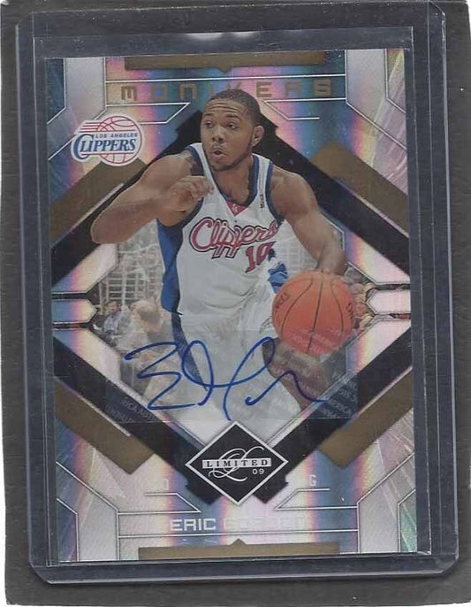 ERIC GORDON 2009-10 LIMITED MONIKERS GOLD AUTO #D 7/10
