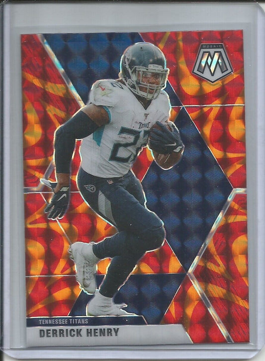 DERRICK HENRY 2019-20 PANINI MOSAIC REACTIVE ORANGE PRIZM TITANS