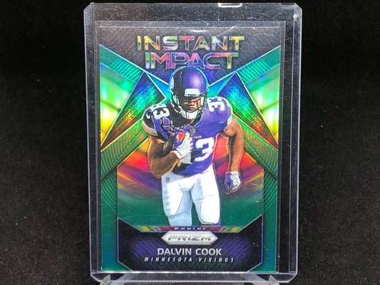 DALVIN COOK 2017 PANINI PRIZM GREEN INSTANT IMPACT PRIZM RC # 3