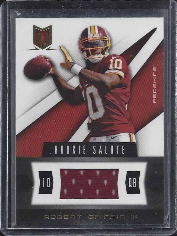 ROBERT GRIFFIN III 2012 MOMENTUM ROOKIE SALUTE JERSEY RC #D 283/375