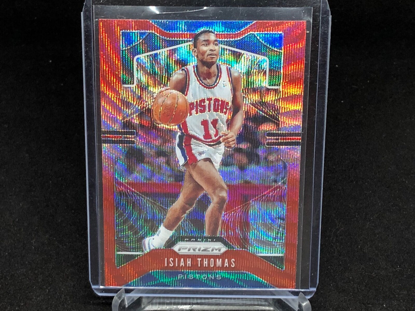 ISIAH THOMAS 2019-20 PANINI PRIZM RED RUBY WAVE PRIZMS # 30