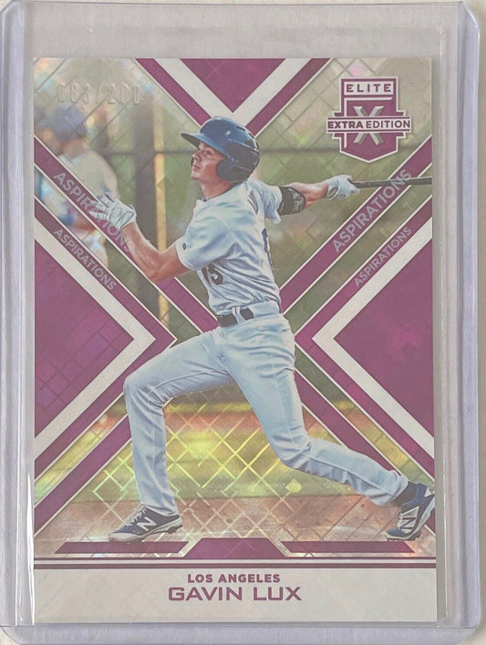 GAVIN LUX 2016 PANINI ELITE EXTRA EDITION PURPLE ASPIRATIONS PROSPECT #D 083/200
