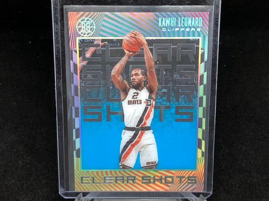 KAWHI LEONARD 2019-20 PANINI ILLUSIONS CLEAR SHOTS BLUE # 4