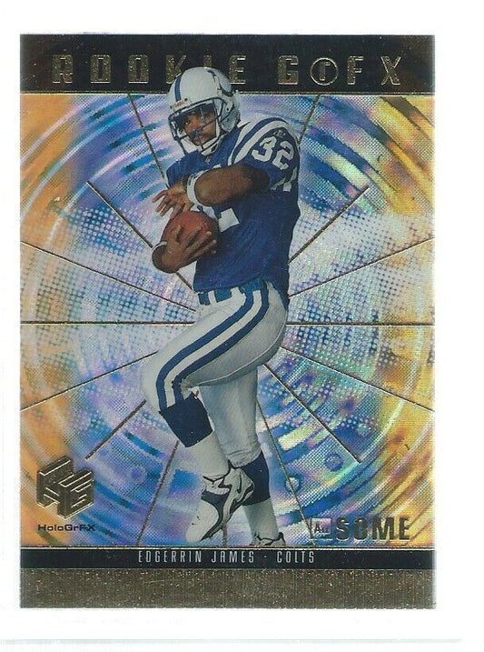 EDGERRIN JAMES 1999 UPPER DECK ROOKIE HOLOGRFX AUSOME GOLD RC #64