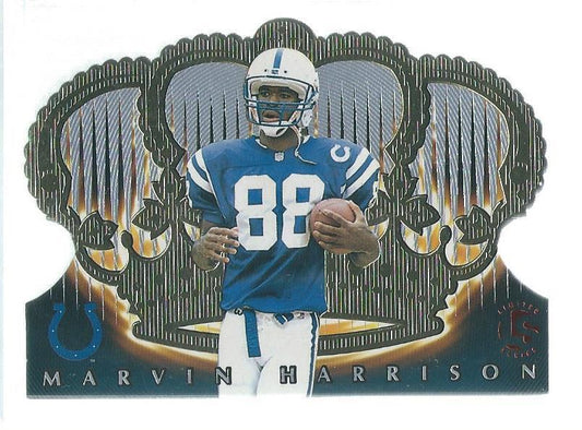 MARVIN HARRISON 1998 PACIFIC CROWN ROYALE LIMITED SERIES DIE CUT #D 6/99
