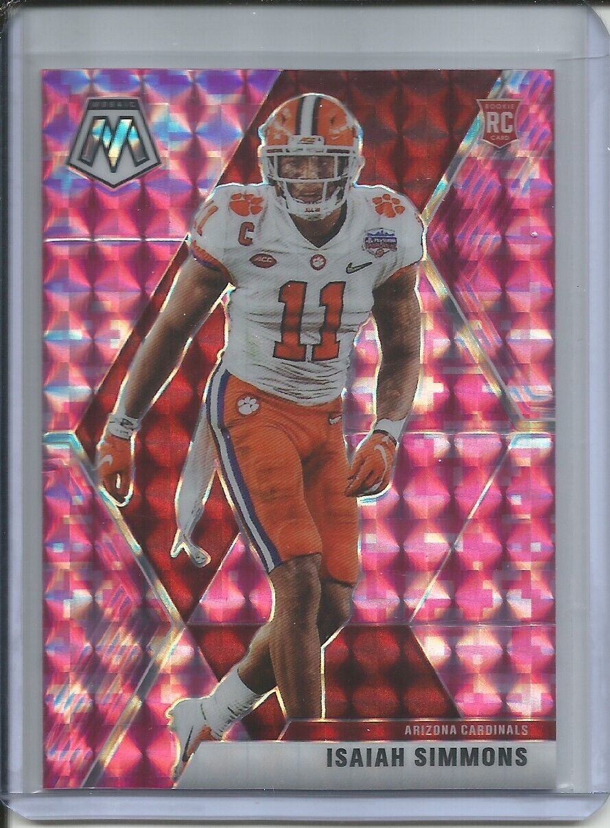 ISAIAH SIMMONS 2019-20 PANINI MOSAIC PINK PRIZM ROOKIE RC CARDINALS