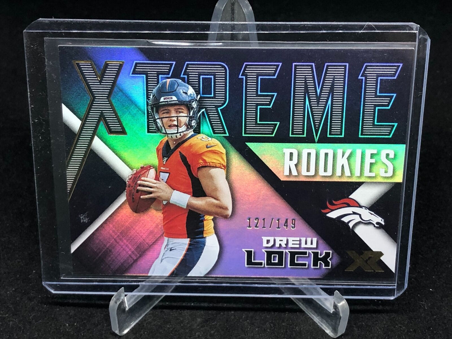 DREW LOCK 2019 PANINI XR XTREME ROOKIES RC #D /149
