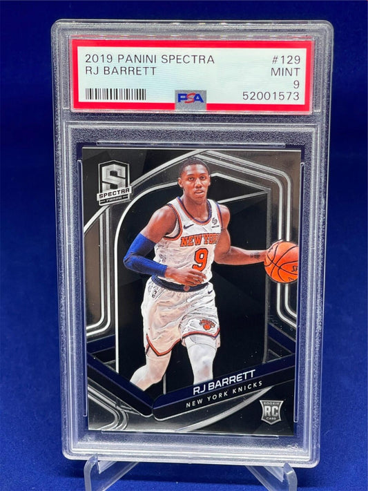 RJ BARRETT 2019-20 PANINI SPECTRA ROOKIE RC #129 PSA 9
