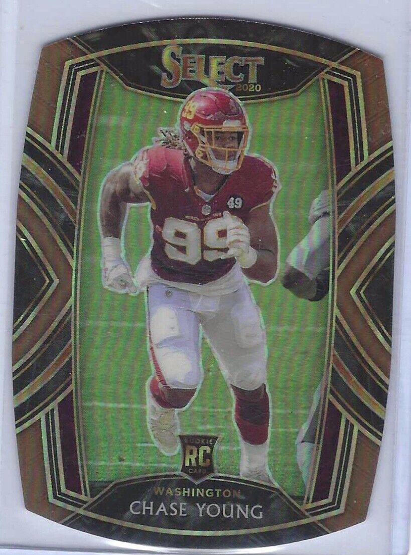 CHASE YOUNG 2020 PANINI SELECT BRONZE CLUB LEVEL DIE CUT RC #D /355