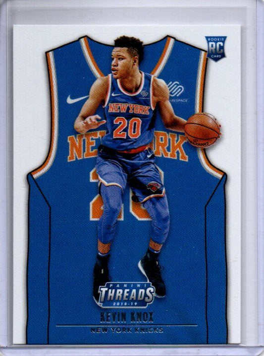 KEVIN KNOX 2018-19 PANINI THREADS BLUE JERSEY TRUE ROOKIE RC #145