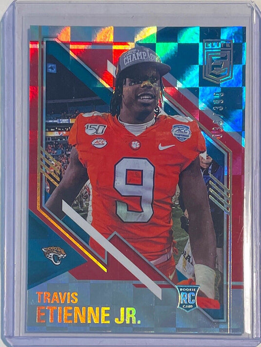 TRAVIS ETIENNE JR. 2021 PANINI DONRUSS ELITE RED ROOKIE RC #D 033/399