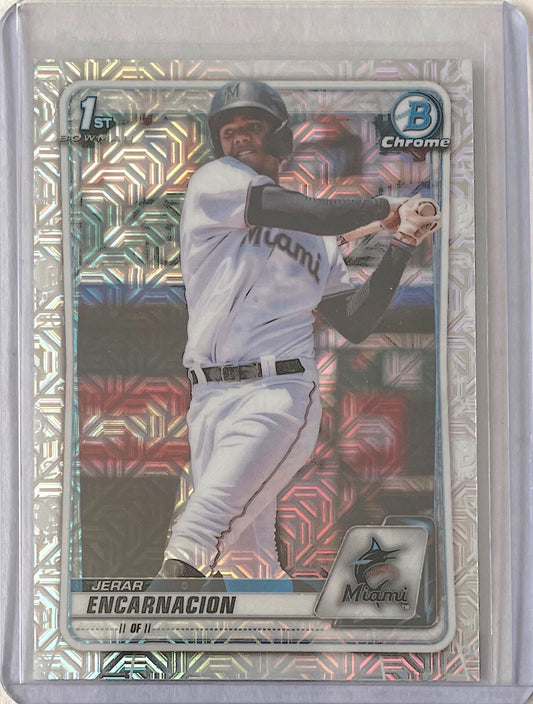 JERAR ENCARNACION 2020 BOWMAN CHROME 1ST PROSPECT MEGA BOX REFRACTOR #BCP-96