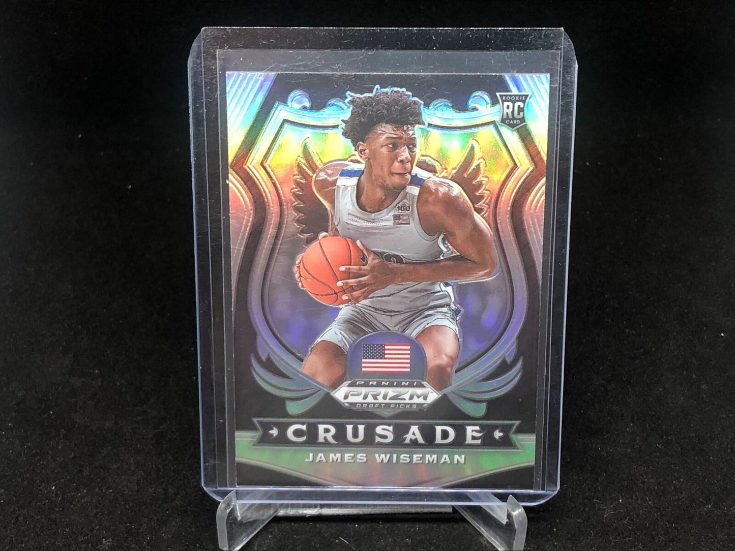 JAMES WISEMAN 2020-21 PANINI CRUSADE SILVER PRIZM RC # 82