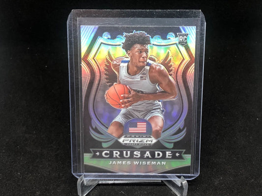 JAMES WISEMAN 2020-21 PANINI CRUSADE SILVER PRIZM RC # 82