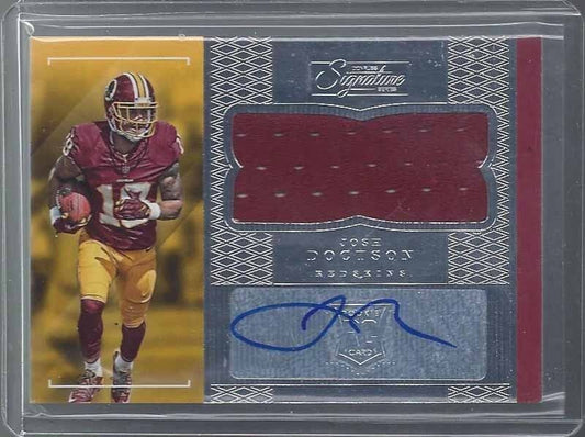 JOSH DOCTSON 2016 DONRUSS SIGNATURE SERIES ROOKIE JERSEY AUTO RC #267