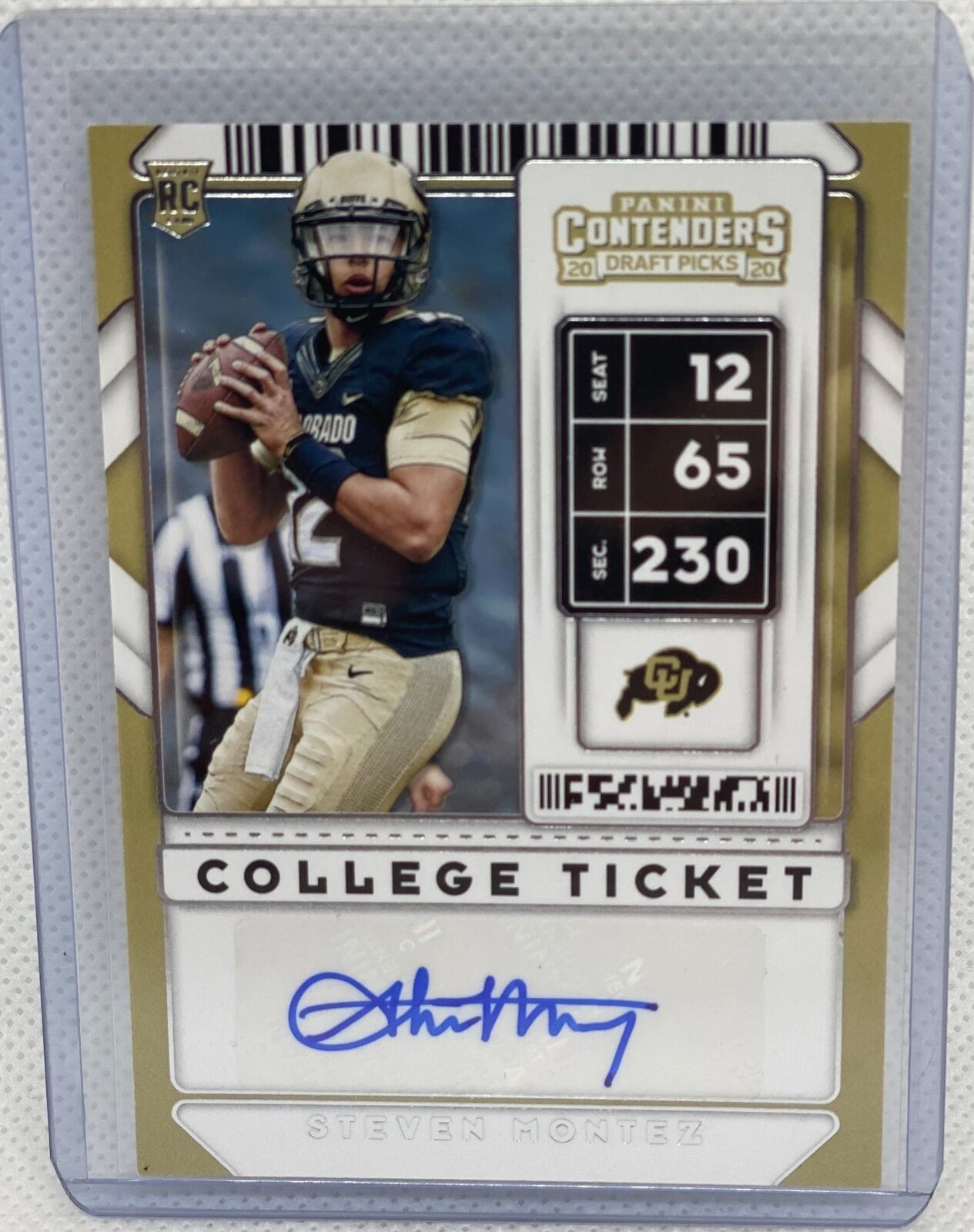 STEVEN MONTEZ 2020 PANINI CONTENDERS DRAFT PICKS COLLEGE TICKET AUTO RC #141
