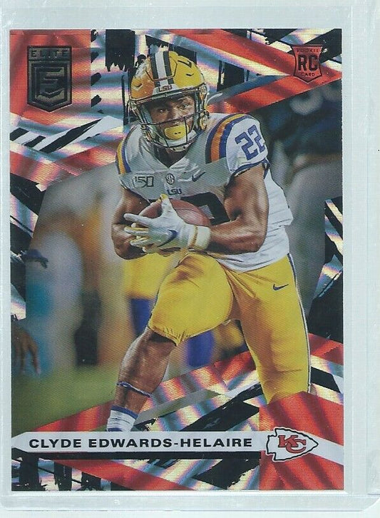 CLYDE EDWARDS-HELAIRE 2020 PANINI DONRUSS ELITE RAZZLE DAZZLE SSP ROOKIE RC #120