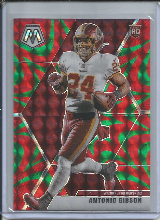 ANTONIO GIBSON 2019-20 PANINI MOSAIC REACTIVE GREEN PRIZM ROOKIE RC WASHINGTON