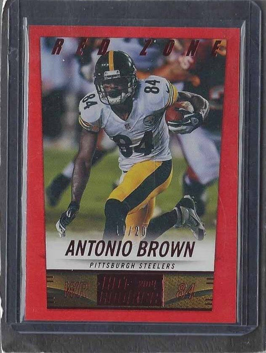 ANTONIO BROWN 2014 SCORE RED ZONE STEELERS PARALLEL #D 11/20