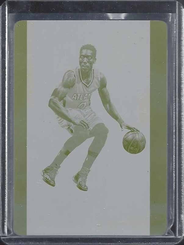 JEFF TEAGUE 2014-15 NATIONAL TREASURES YELLOW PRINTING PLATE #D 1/1