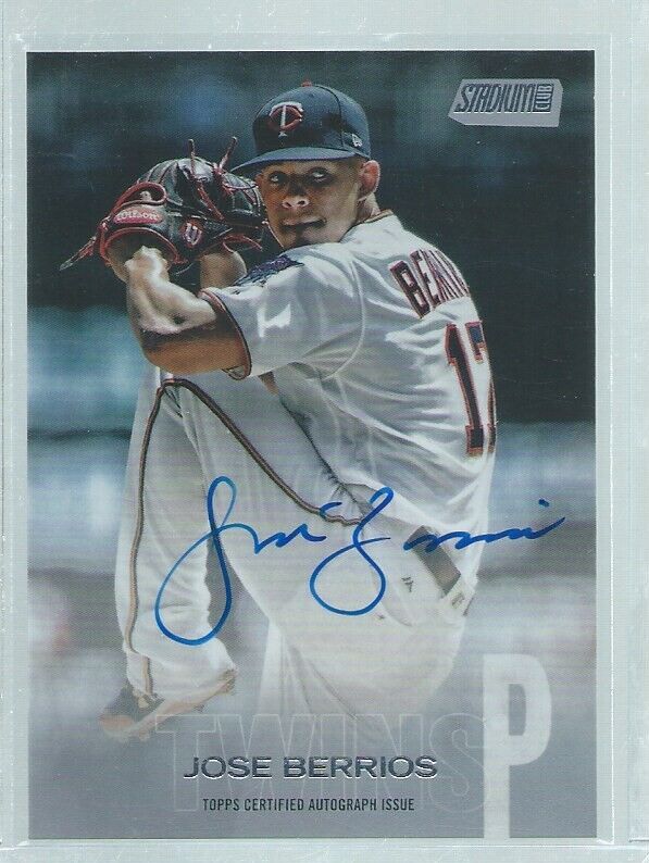 JOSE J.O. BERRIOS 2018 TOPPS STADIUM CLUB ON CARD AUTO