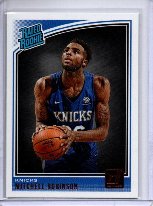 MITCHELL ROBINSON 2018-19 PANINI DONRUSS TRUE ROOKIE RC #163