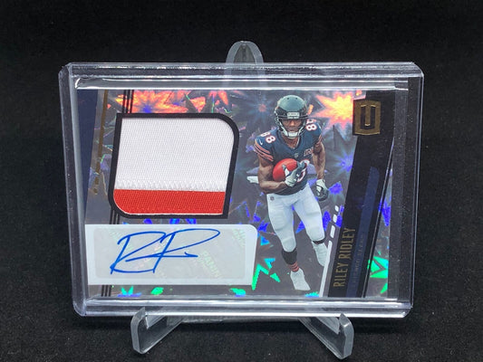 RILEY RIDLEY 2019 PANINI UNPARALLELED IMPACT 2 CLR PATCH AUTO RC #D 11/75