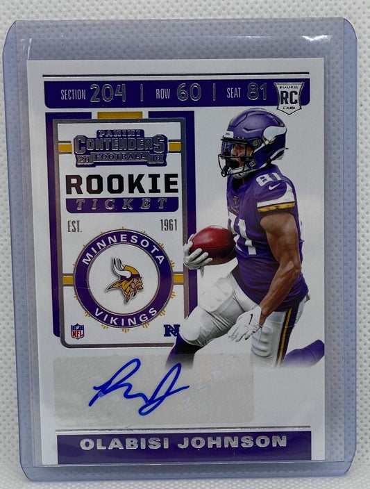 OLABISI JOHNSON 2019 PANINI CONTENDERS ROOKIE TICKET AUTO RC #270