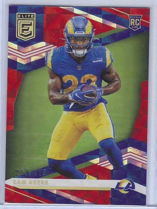 CAM AKERS 2020 PANINI CHRONICLES DONRUSS ELITE RED RC #D /399