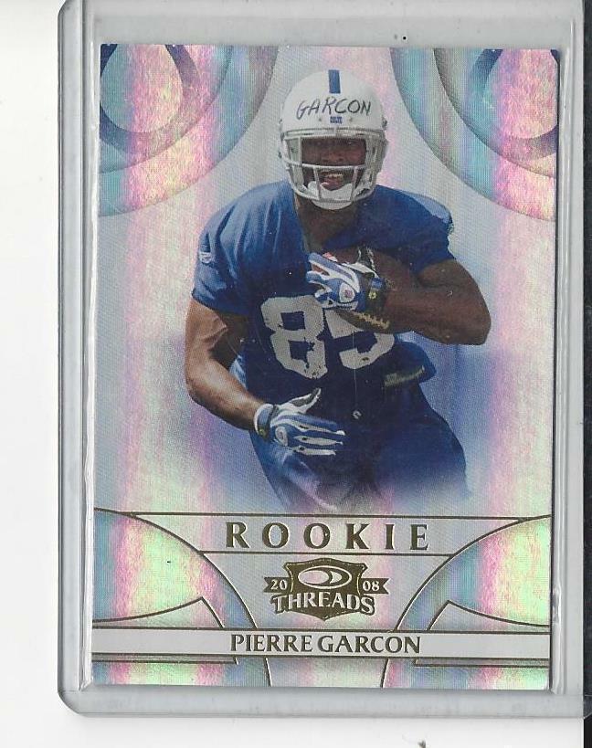 PIERRE GARCON 2008 DONRUSS THREADS GOLD FOIL COLTS ROOKIE RC #D 892/999