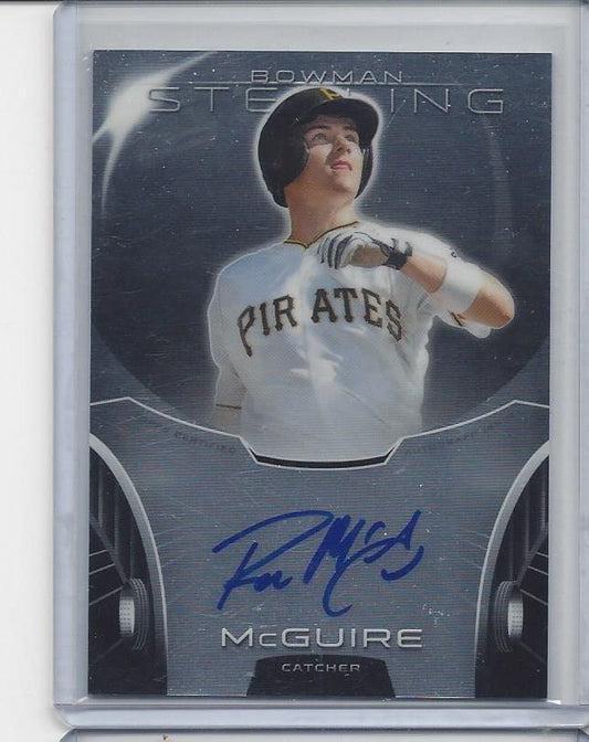 REESE MCGUIRE 2013 BOWMAN STERLING PROSPECT ON CARD AUTO