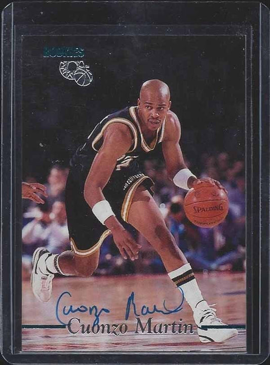 CUONZO MARTIN 1995 CLASSIC ROOKIES PURDUE BOILERMAKERS ON CARD ROOKIE AUTO RC