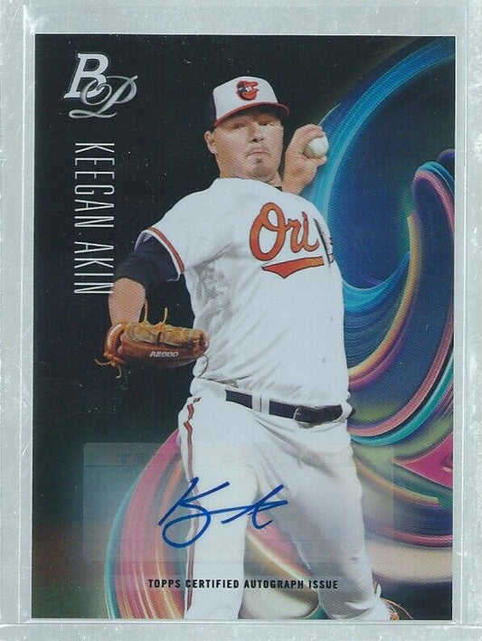 KEEGAN AKIN 2018 BOWMAN PLATINUM AUTO PROSPECT
