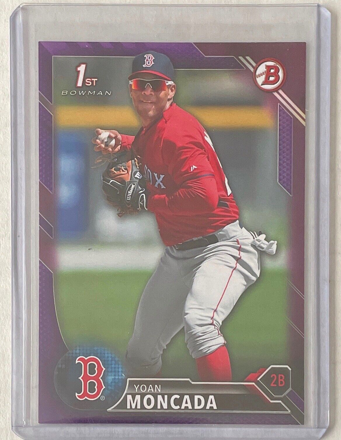YOAN MONCADA 2016 BOWMAN PAPER 1ST PROSPECT PURPLE #D 140/250