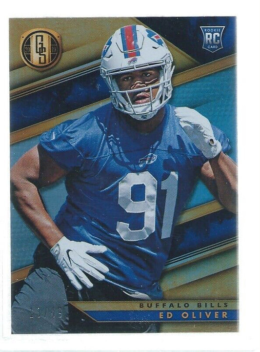 ED OLIVER 2019 GOLD STANDARD ROOKIE RC #D 13/49