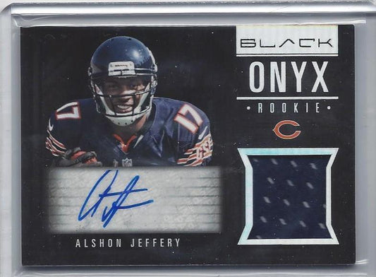ALSHON JEFFERY 2012 PANINI BLACK ONYX BEARS ROOKIE JERSEY AUTO RC #D 25/25