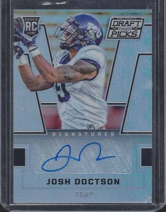 JOSH DOCTSON 2016 PANINI PRIZM DRAFT PICKS REDSKINS TCU ROOKIE AUTO RC #107