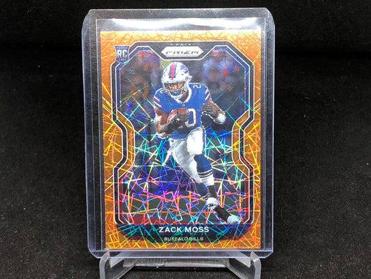 ZACK MOSS 2020 PANINI PRIZM ORANGE LAZER PRIZMS RC # 311