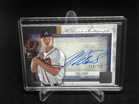 MIKE SOROKA 2020 TOPPS MUSEUM COLLECTION ON CARD AUTO #D 220/299