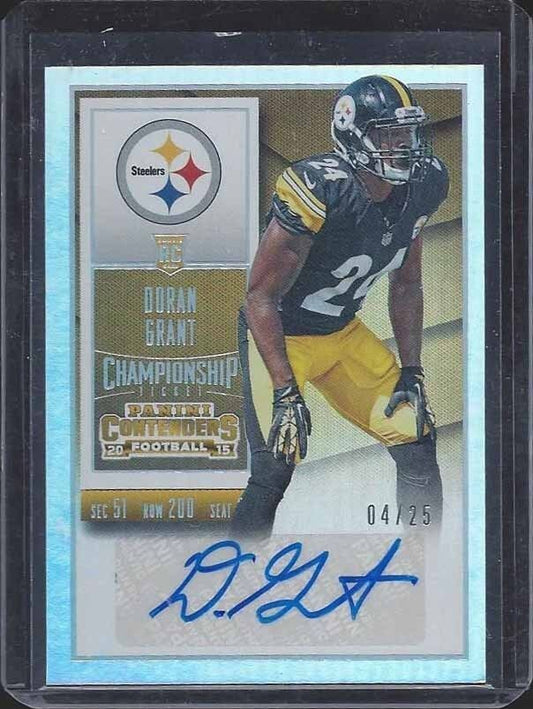 DORAN GRANT 2015 CONTENDERS CHAMPIONSHIP TICKET VARIATION AUTO RC #D 4/25