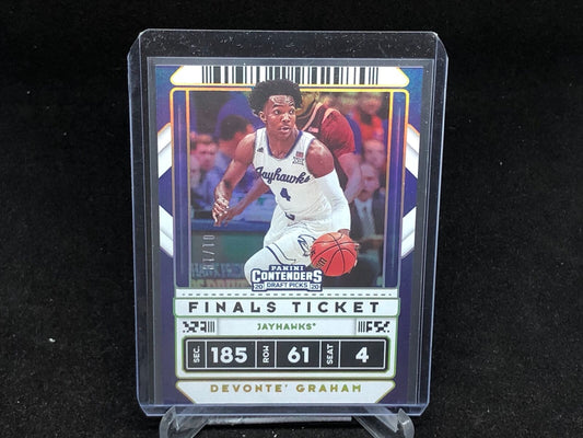 DEVONTE GRAHAM 2020-21 PANINI CONTENDERS DRAFT PICKS FINALS TICKET GOLD #D 1/10